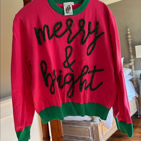 Queen of Sparkles Christmas Sweater - Picture 1 of 5